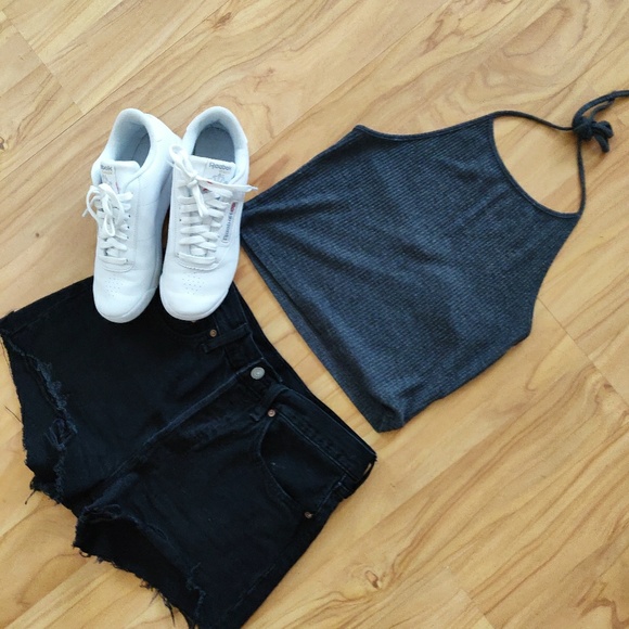 Brandy Melville Tops - Brandy Melville | Ribbed Halter Crop Top